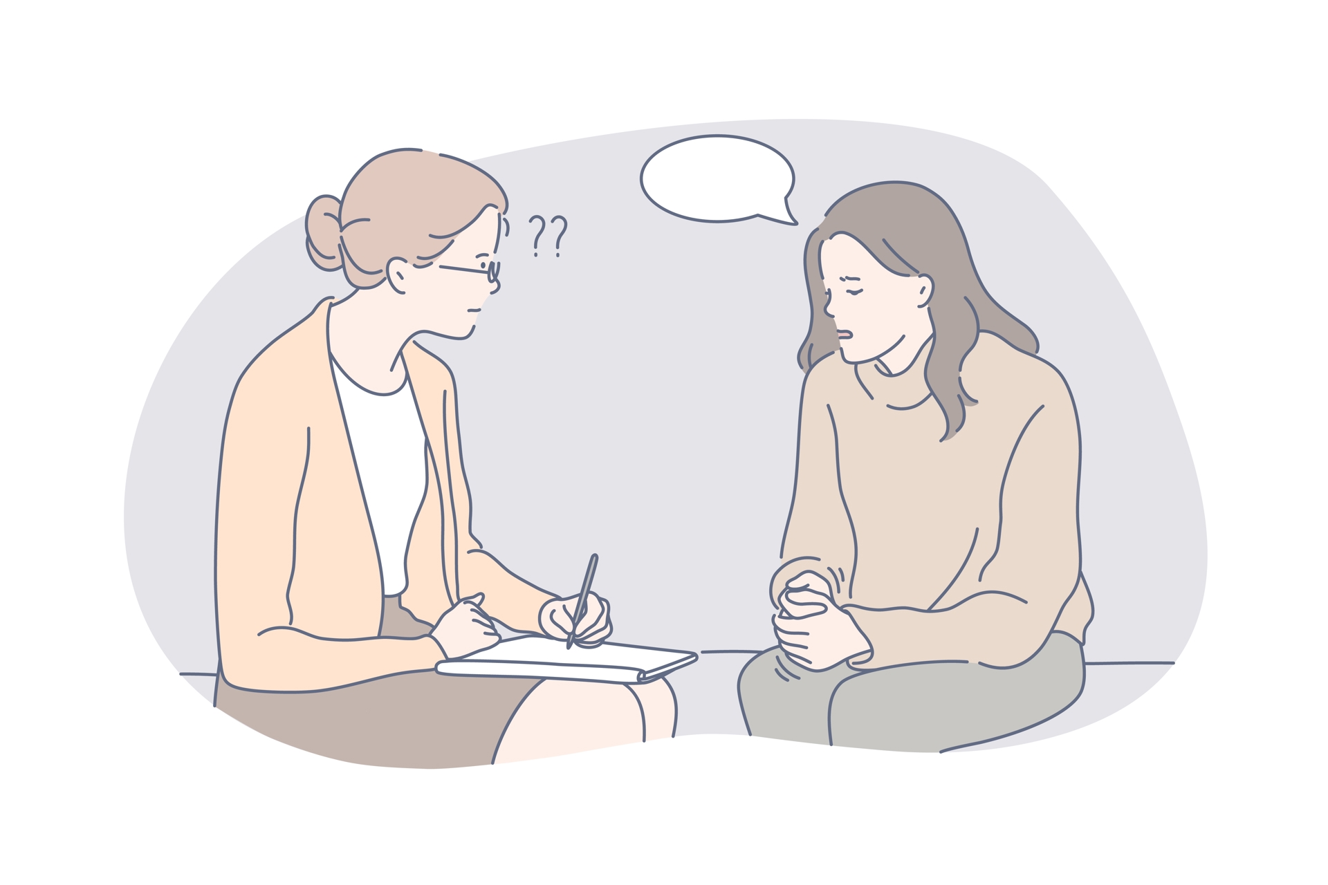 Lege og pasient snakker, foto Colourbox