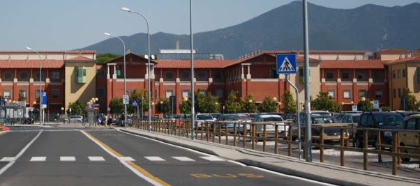 Bilde av universitetssykehuset i Pisa. Foto: Ingrid M. Alm Andersen