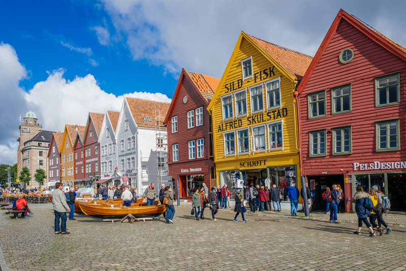 Brygge i Bergen. Foto: Rolf_52/Mostphotos