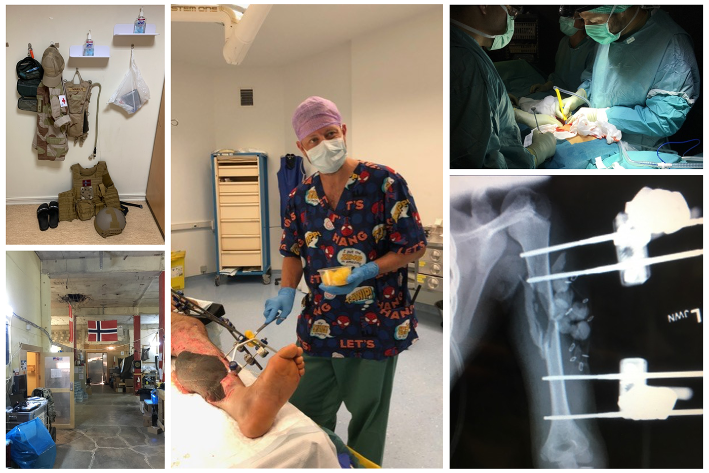 Et utsnitt av bilder som viser hva Marius Svanevik holder på med.