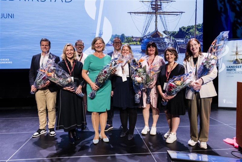 Ståle Clementsen (Overlegeforeningen) Ingeborg Henriksen (Yngre legers forening) Hans-Christian Myklestul (Allmennlegeforeningen) Else Worren Nygård (Allmennlegeforeningen) Marie Skontorp (Overlegeforeningen) Carolin Sparchholz (Yngre legers forening) Paul Olav Røsbø (Finnmark legeforening). Foto: Legeforeningen/Thomas B. Eckhoff