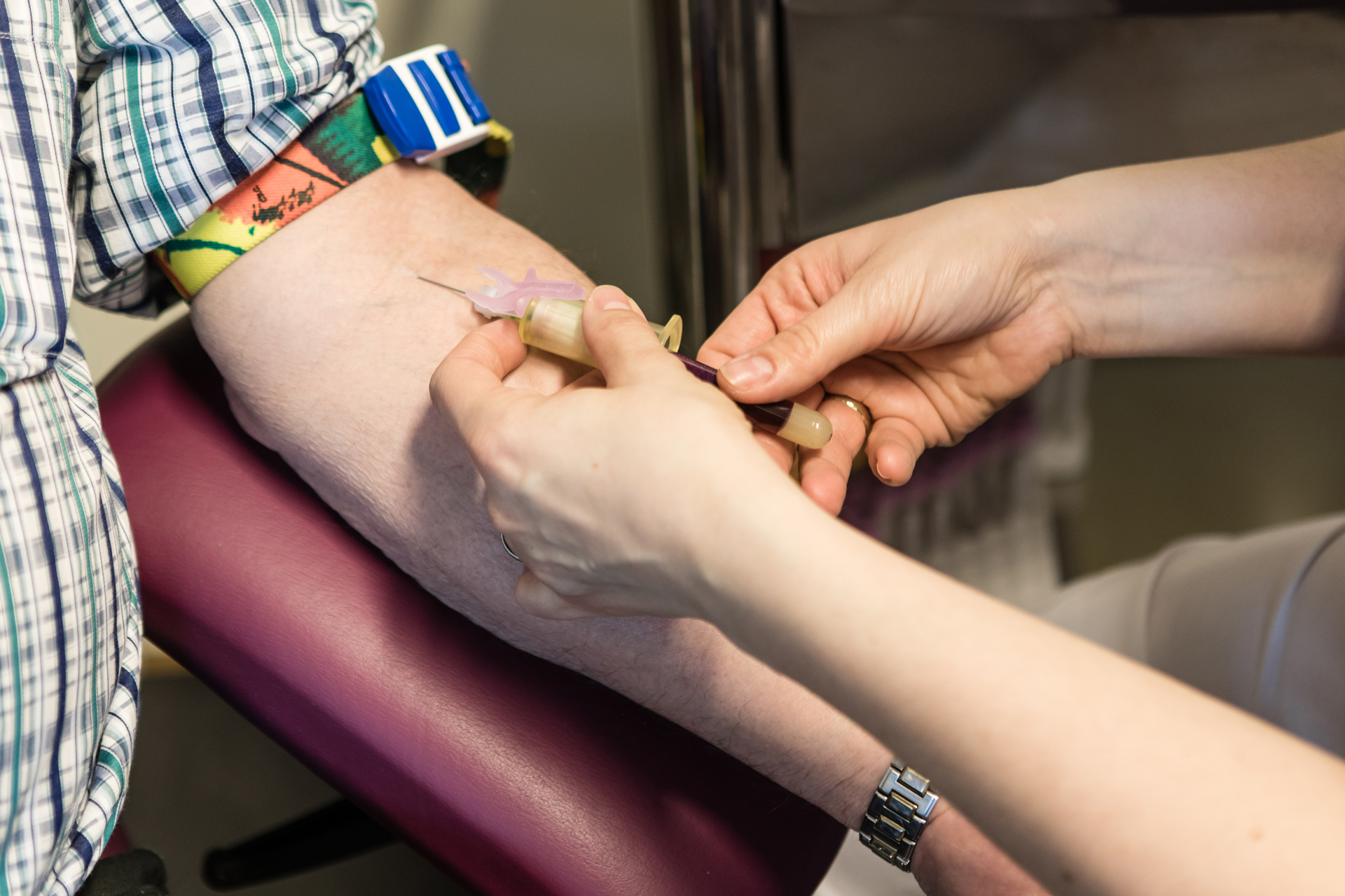 Blodprøvetakning av pasient